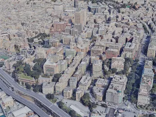 Genoa (Genova) City, Italy (2022) 3D Model