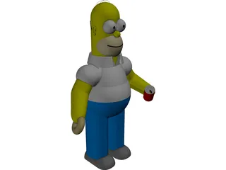 Simpsons Homer 3D Model