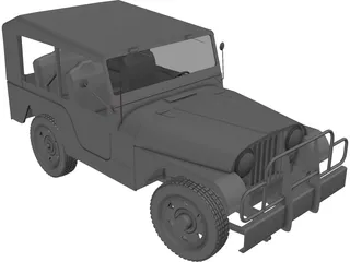 Jeep Willys CJ5 3D Model