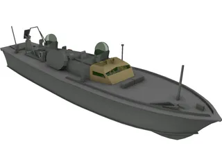 Demora Military Ship 3D Model