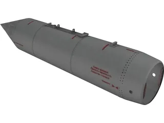 B-8M1 80mm Rocket Pod 3D Model