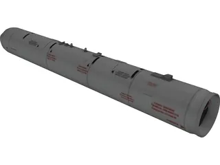 UB-13 122mm Rocket Pod 3D Model