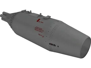 UB-32-57M 57mm Rocket Pod 3D Model