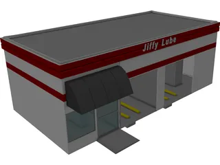 Jiffy Lube Car Repair 3D Model
