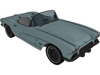 Chevrolet Corvette (1961) 3D Model