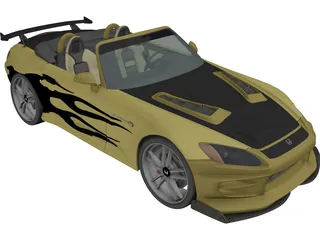 Honda S2000 [Tuned] 3D Model