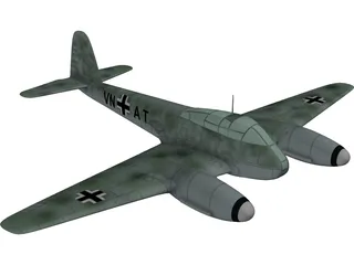 Messerschmitt Me 410 Hornisse (Hornet) 3D Model