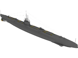 Pantera Bars Submarine 3D Model