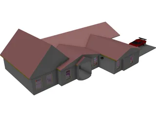 Country Home 3D Model