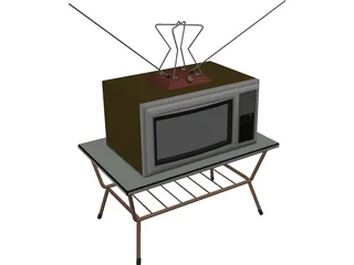 Old TV 3D Model