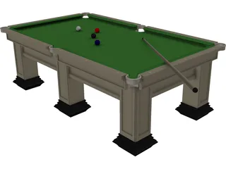 Pool Table 3D Model