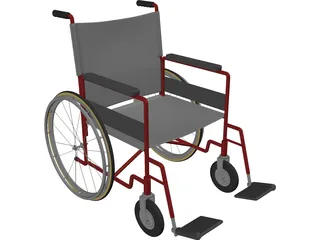 Wheelchair 3D Model