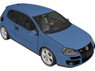 Volkswagen Golf GTi 3D Model