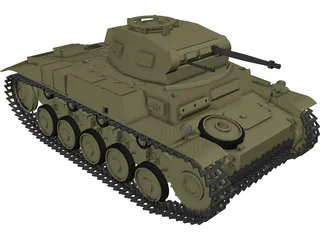 Panzer 2F 3D Model