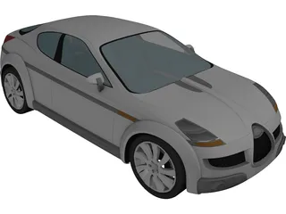 Subaru B11S Concept 3D Model