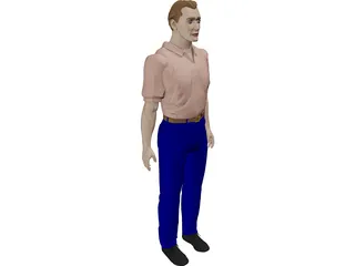 Man Worker 3D Model