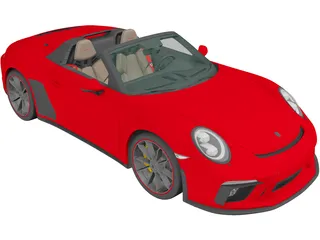 Porsche 911 Speedster (2019) 3D Model