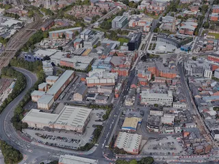 Preston City, UK (2022) 3D Model