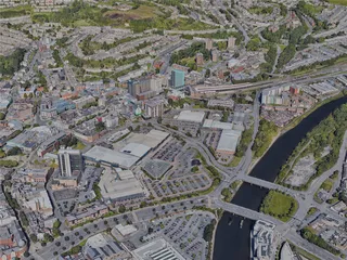 Swansea City, UK (2022) 3D Model