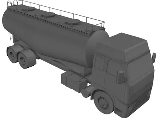 Volvo Cement Truck 3D Model