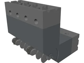 Engine V8 3D Model