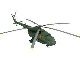 Mil Mi-8MT Hip 3D Model