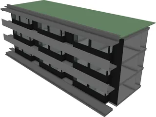 Kantoorgebouw Luxumburg 3D Model