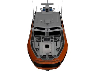 United States Coast Guard Homeland Security Boat 3D Model