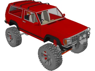 Jeep Cherokee Sport [Lifted] 3D Model