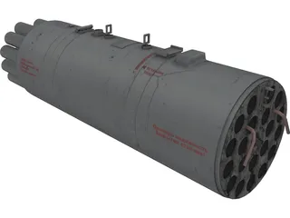 B-8V20A1 Rocket Pod 3D Model