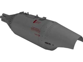 UB-32-M57-Helo Rocket Pod 3D Model