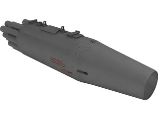 UB-16-M57-KV Rocket Pod 3D Model