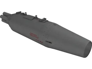 UB-16-M57-UMP Rocket Pod 3D Model