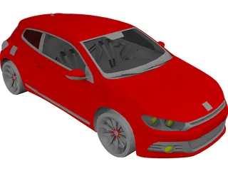 Volkswagen Scirocco (2009) 3D Model