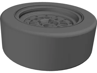 BBS 13 Inch Rim 3D Model