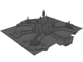 Stargate Atlantis City 3D Model