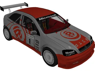 Opel Astra Rally Car 3D Model