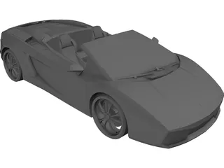 Lamborghini Gallardo Spyder 3D Model