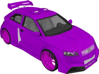 Audi A3 [Tuned] 3D Model