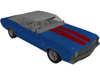 Chevrolet Chevelle SS (1972) 3D Model