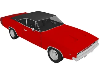 Dodge Charger (1968) 3D Model