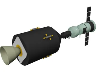 Apollo-Soyuz 3D Model