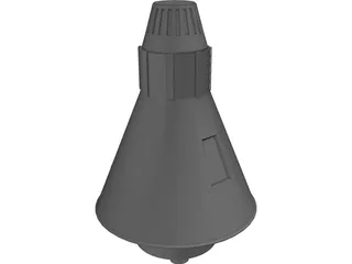 Aurora 7 Spaceship 3D Model