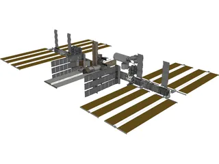 International Space Station (ISS) 3D Model