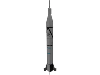 Rocket Jupiter C 3D Model