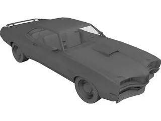 Mercury Cyclon Spoiler (1970) 3D Model