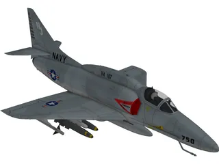 A-4 Skyhawk 3D Model