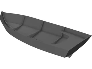 Sea Skiff Boat 3D Model