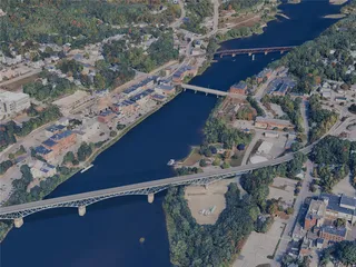 Augusta City, ME, USA (2024) 3D Model