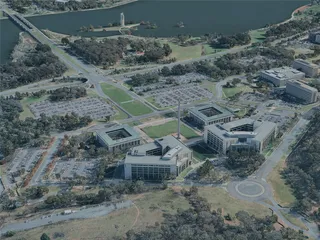 Canberra City, Australia (2023) 3D Model